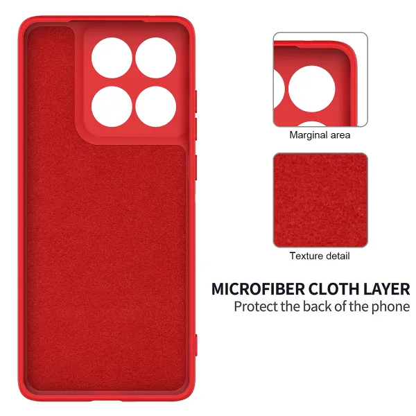 RUBBER Ochranný obal pre Motorola Edge 70 červený