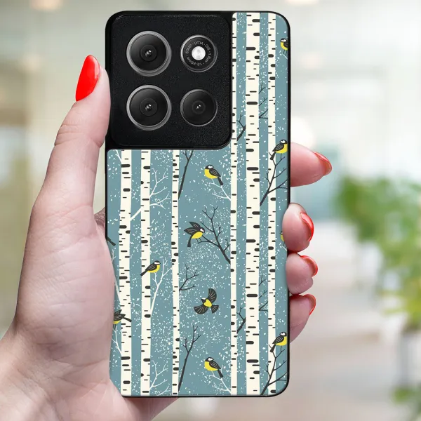 MY ART Kryt s vianočným dizajnom Motorola Moto G86 Power 5G BIRCH (072)