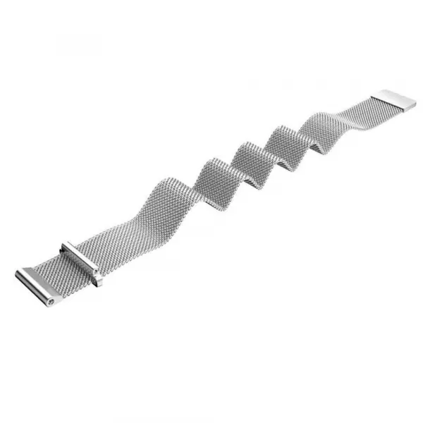 MILANESE Kovový remienok pre smart hodinky - šírka 18mm strieborný
