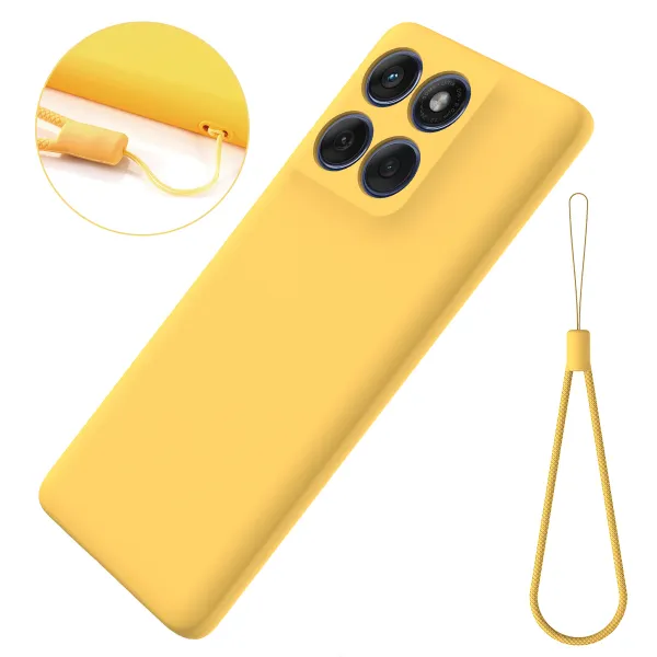RUBBER Ochranný obal pre Motorola Edge 70 žltý