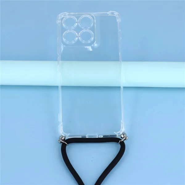 TRANSPARENT ROPE Kryt so šnúrkou Motorola Edge 70 priehľadný