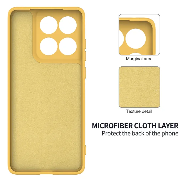 RUBBER Ochranný obal pre Motorola Edge 70 žltý