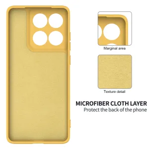 RUBBER Ochranný obal pre Motorola Edge 70 žltý