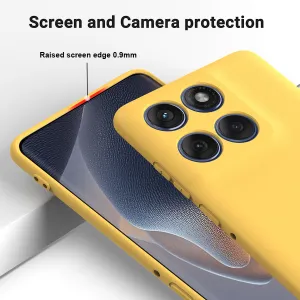 RUBBER Ochranný obal pre Motorola Edge 70 žltý