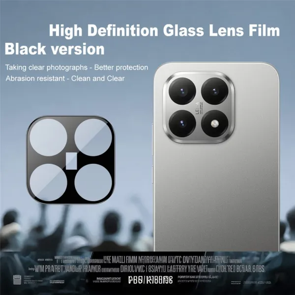 IMAK FULL COVER Sklo pre fotoaparát Xiaomi 15T BLACK