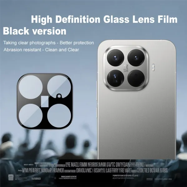 IMAK FULL COVER Sklo pre fotoaparát Xiaomi 15T Pro BLACK