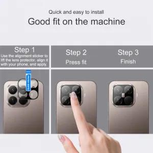 IMAK FULL COVER Sklo pre fotoaparát Xiaomi 15T Pro BLACK