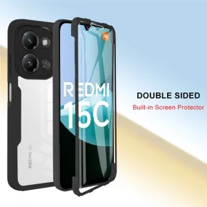 DUAL Obojstranný kryt s fóliou Xiaomi Redmi 15C / Redmi 15C 5G ružový