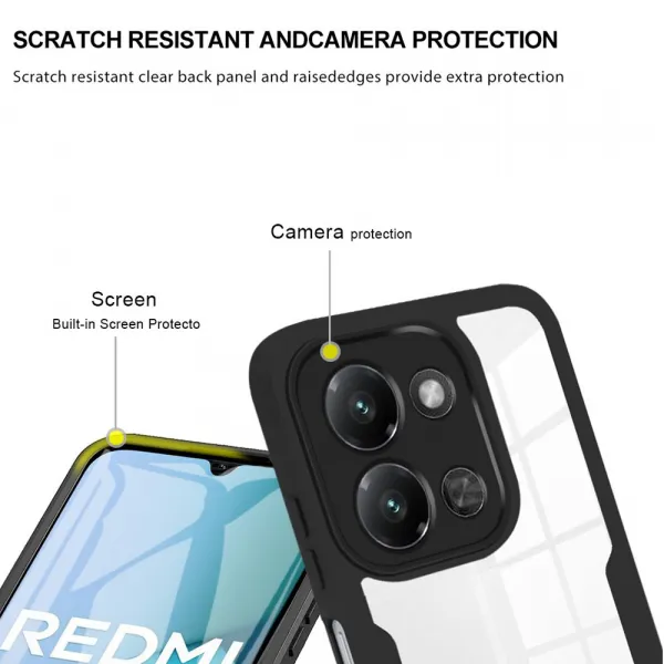 DUAL Obojstranný kryt s fóliou Xiaomi Redmi 15C / Redmi 15C 5G ružový