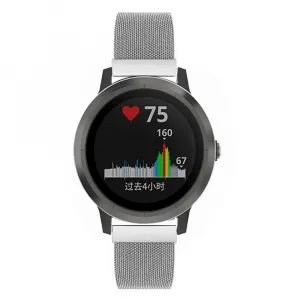 MILANESE Kovový remienok pre smart hodinky - šírka 18mm strieborný