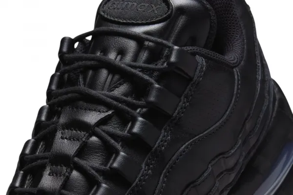 Nike Air Max 95 Big Bubble Leather "Triple Black" (IM0696-001)