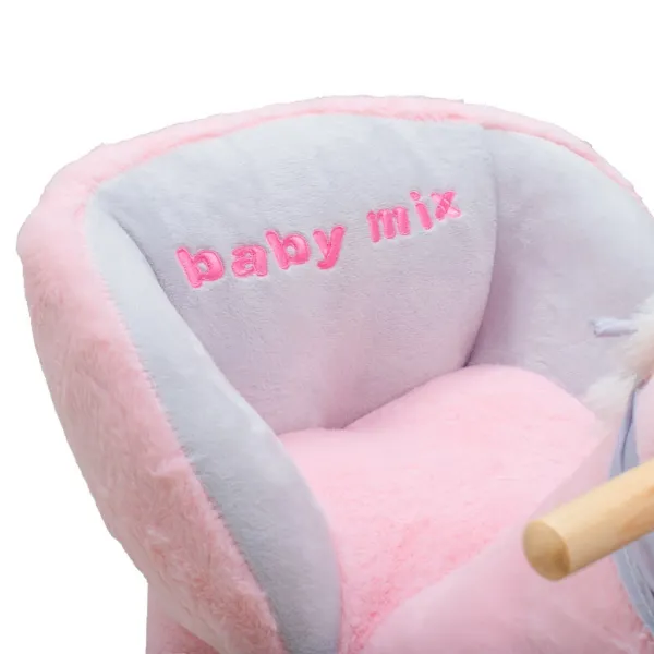 Hojdacia hračka s melódiou Baby Mix – ružový jednorožec