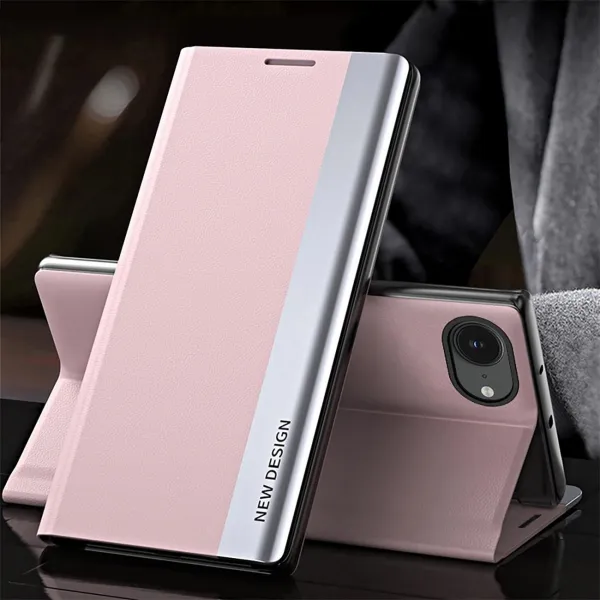 MG Sleep Case Pro knižkové puzdro na iPhone 16e, ružové