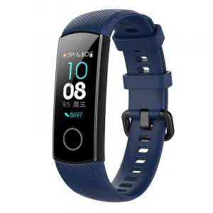 BStrap Silicone Line remienok na Honor Band 4, dark blue (SHO001C02)