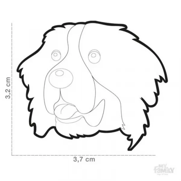 MF BERNESE MOUNTAIN DOG 3,2x3,7cm gravírovateľný prívesok
