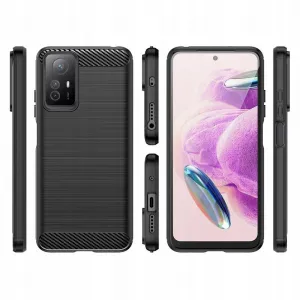 Tech-Protect Carbon kryt na Xiaomi Redmi Note 12S, čierny