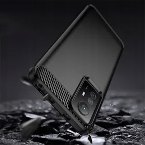 Tech-Protect Carbon kryt na Xiaomi Redmi Note 12S, čierny