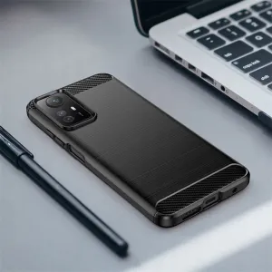 Tech-Protect Carbon kryt na Xiaomi Redmi Note 12S, čierny