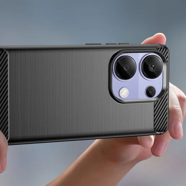 Tech-Protect Carbon kryt na Xiaomi Redmi Note 13 Pro 4G, čierny