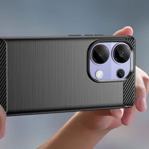 Tech-Protect Carbon kryt na Xiaomi Redmi Note 13 Pro 4G, čierny
