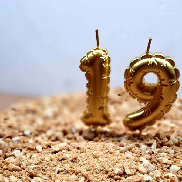 Tortová sviečka číslica "8" TORO zapichovací balónik 6cm