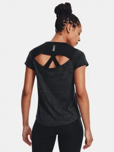 Čierne dámske tričko Under Armour UA Streaker Jacquard Tee