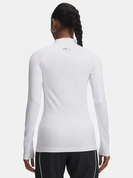 Tričká s dlhým rukávom pre ženy Under Armour - biela