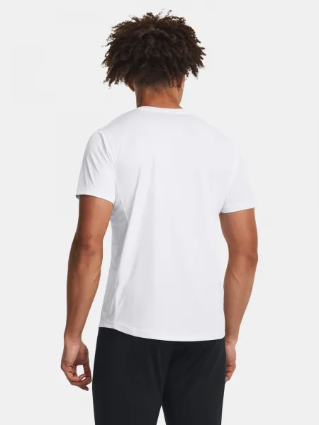 Biele pánske športové tričko Under Armour UA M's Ch. Train SS