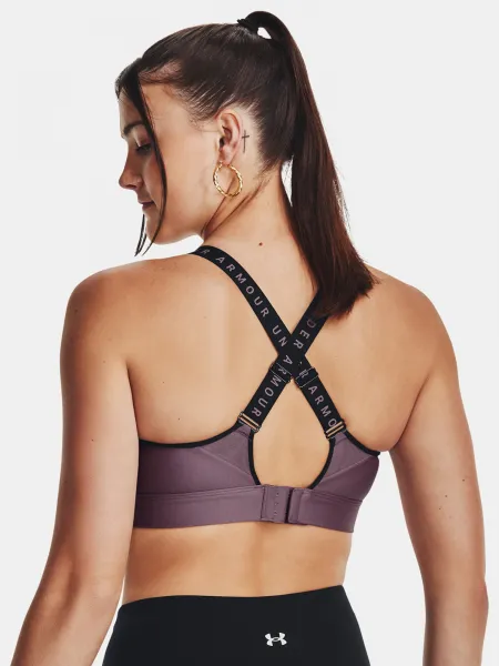 Fialová športová podprsenka Under Armour UA Infinity High Bra
