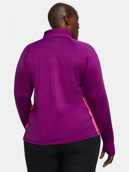 Fialové športové tričko Under Armour UA Train CW 1/2 Zip&