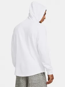 Biela športová mikina Under Armour UA Rival Terry Graphic Hood