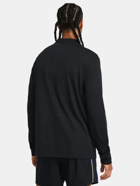 Čierne športové tričko Under Armour Vanish Elite Seamless 1/4 Zp