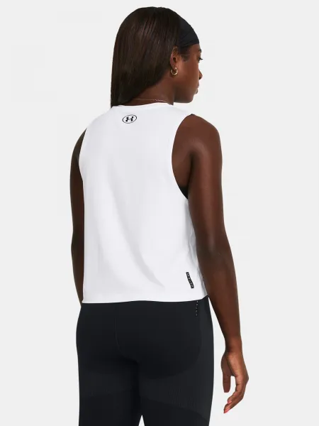Biele športové tielko Under Armour Vanish Energy Crop Tank
