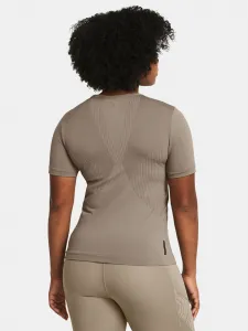 Hnedé športové tričko Under Armour Vanish Elite Seamless SS