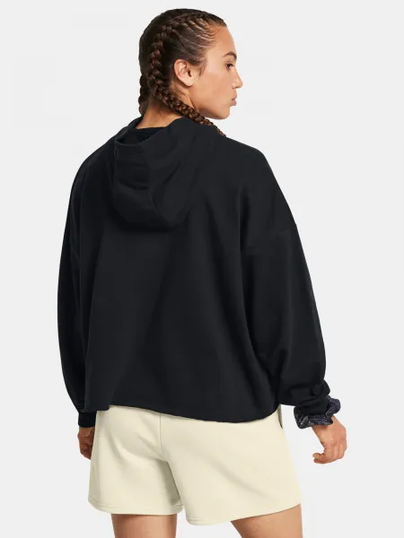 Čierna športová mikina Under Armour UA Rival Terry OS Hoodie