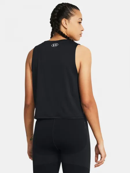 Čierne dámske športové tielko Under Armour Vanish Energy Crop Tank