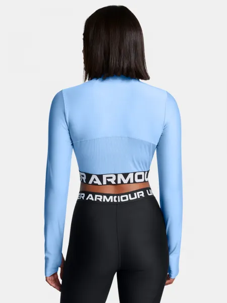 Under Armour Women's T-shirt HeatGear Rib 1/4 Zip LS - Women