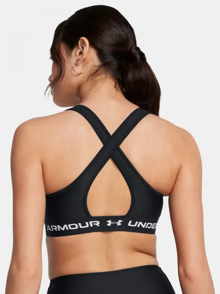 Under Armour Crossback Mid Bra-BLK - Women's Bra