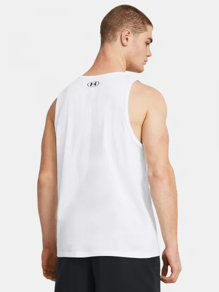Biele tielko Under Armour UA SPORTSTYLE LOGO TANK