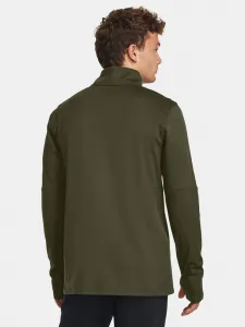 Kaki pánske športové tričko Under Armour Ch.Midlayer