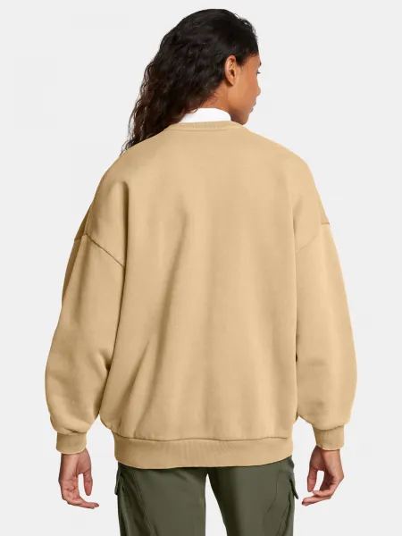 Women's sweatshirt Under Armour UA Icon HWT Flc OS Crew-BRN - Women's