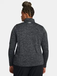 Women's T-shirt Under Armour Tech 1/2 Zip - Twist&-BLK - Women's