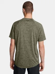Zelené pánske melírované tričko Under Armour UA Tech 2.0 SS Tee-GRN
