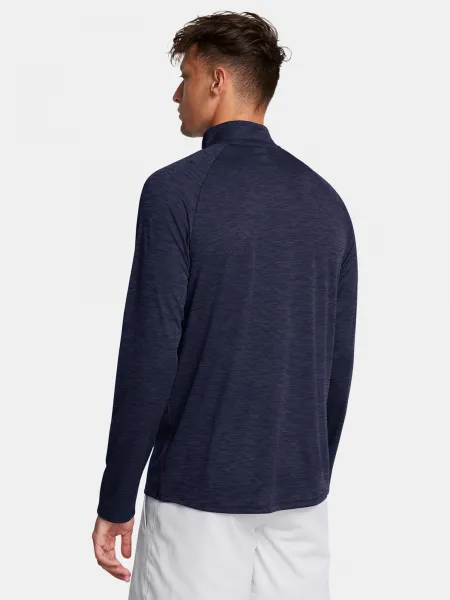 Men's Under Armour UA Tech Textured 1/2 Zip-BLU T-Shirt - Men's
