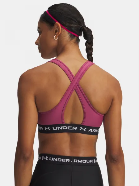 Women's bra Under Armour Crossback Mid Bra-RED - Women's