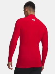 Červené športové tričko Under Armour UA CG Armour Comp Mock