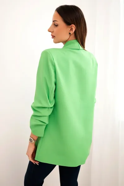Kesi Włoski Sako s klopami elegantné zelená neón