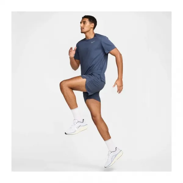 Pánske bežecké tričko s krátkym rukávom NIKE M NK DF UV MILER SS THUNDER BLUE REFLECTIVE SILV