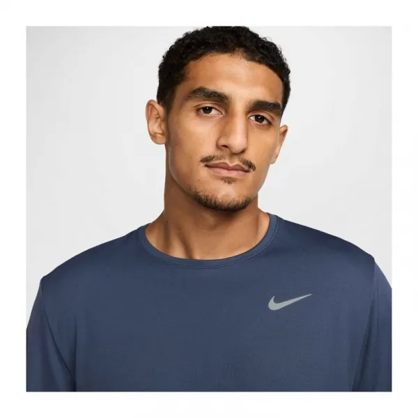 Pánske bežecké tričko s krátkym rukávom NIKE M NK DF UV MILER SS THUNDER BLUE REFLECTIVE SILV