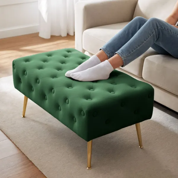 Ak furniture Taburet Madrid zelený